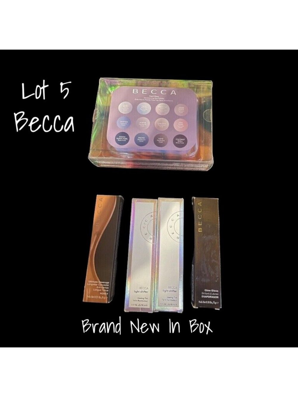 Becca Pearl Glow Eye Light Shifter Concealer Glow Gloss Lot 5 New In Box